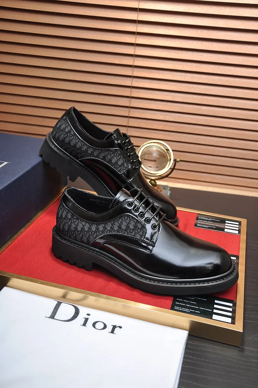 Men's shoes 💰680💶[Dior] (water-dyed cowhide lining) Dior original 1:1 high-quality factory, imported original materials, imported raw cowhide, water-dyed cowhide lining, original TPU outsole, code number: 39-44 (38.45 custom-made)